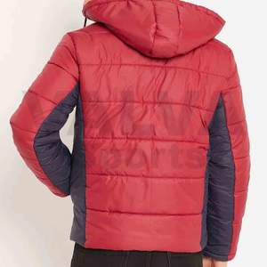 Venta al por mayor de chaquetas de talla grande para los hombres de invierno burbuja Puffer chaqueta de lona de cuello alto de invierno de estilo de diseño - Product Image 2