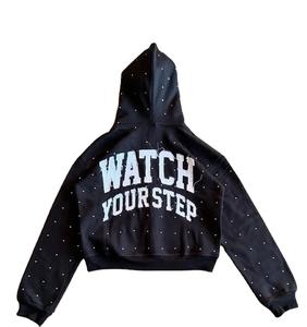 Haute qualité grande taille hommes sweats à capuche sweats à capuche personnalisés coton mélangé polaire vierge fermeture éclair Vintage Double couche - Product Image 2