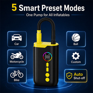 <span class=keywords><strong>Compresseur</strong></span> d'air portable OEM 150 PSI, gonfleur de pneus numérique, pompe électrique 7,4 V CC pour voiture, mini pompe à pneus en alliage d'aluminium pour ballons - Product Image 5