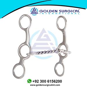 Snaffle de alambre trenzado 5 en Bit Horse Track Training Racing Riding Instrumentos al por mayor de alta calidad - Product Image 2