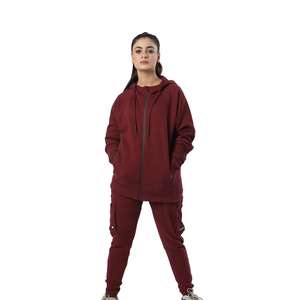 Ensemble 2 pièces de haute qualité, pantalon de jogging à épaules tombantes, sweat-shirt avec pantalon de survêtement, sweats à capuche vierges, surdimensionné. - Product Image 4