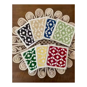 ถ้วยดื่มเรซินอีพ็อกซี่เรซินพร้อมชุดที่จับถ้วยชาอีพ็อกซี่ดีไซน์ทรงสี่เหลี่ยมทรงกลมปรับแต่งได้ - Product Image 3