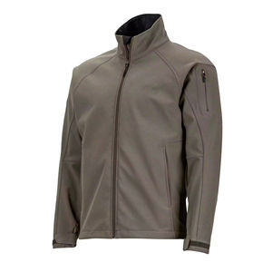 Veste Softshell d'hiver pour homme avec col montant et logo sur le devant, design personnalisé 2025, coupe-vent, imperméable, séchage rapide, respirante - Product Image 2