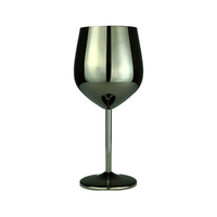 Verre à vin en acier inoxydable écologique pour le camping avec un design unique pur fait à la main en métal vin bière tasse prix de gros