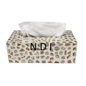 Boîte à mouchoirs carrée en nacre grande capacité pour la décoration de table de bar, café et accessoires de vaisselle - Product Image 6