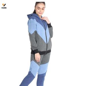 Custom Women's Autumn/Winter Two-Piece Sweatsuit Set Zip-Up <b>Polyester</b> <b>Hoodie</b> with Joggers-Matching <b>Hoodie</b> and Joggers Outfit - Product Image 6