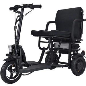 Tricycle électrique pliable noir à double moteur 48V 700W 2025, 42x22x33 pouces, 20 mph, capacité de 25 kg, pour personnes à mobilité réduite - Product Image 1