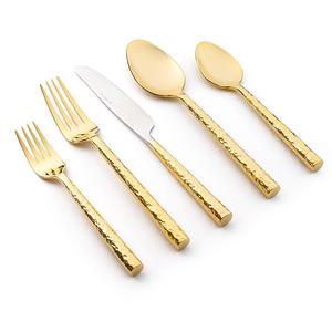 Couverts en métal de qualité supérieure Ensemble de couverts Vaisselle Cadeau de mariage en acier inoxydable argenté Personnaliser les couverts en métal - Product Image 3