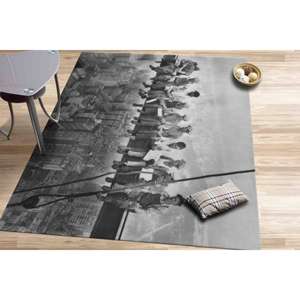 Alfombra con diseño de una vista panorámica de un rascacielos, Alfombra estampada, Alfombra decorativa, Diseño moderno, Alfombra de terciopelo - Product Image 2