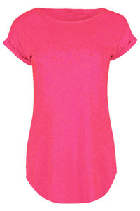 women curved bottom tshirts wholesale <b>bulk</b> prize short sleeves custom oversized design Tshirts for women's - Product Image 4