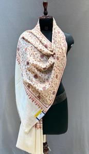 <b>Pashmina</b> wool Kashmiri <b>Shawl</b> with wool Fabric Solid Pattern Traditional Embroidery Breathable for Winter Events Ethnic Looks - Product Image 2