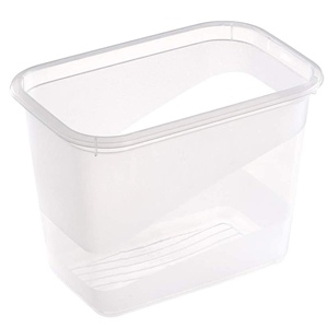 Ensemble de 3 boîtes à lunch, 3 x 1 l, 15,5 x 10,5 x 11,5 cm, Fredo Fresh, Bleu transparent - Product Image 3