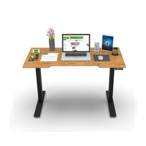 TECHDESK PRO WOOD Adjustable Standing <b>Computer</b> <b>Desk</b> for Home Living Room and School Metal & Wood Material - Product Image 3