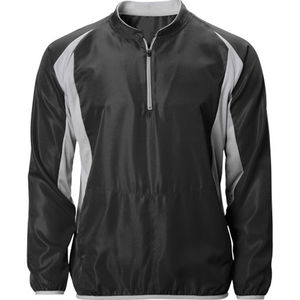 Chaqueta Deportiva de Manga Larga para Adultos Unisex, Estilo Béisbol, con Cierre de Cremallera de un Cuarto, Cuello Redondo, Secado Rápido, Venta al Por Mayor OEM - Product Image 3