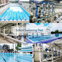 Système complet d'équipement de piscine commerciale extérieure pour les projets scolaires et sportifs, solution tout-en-un