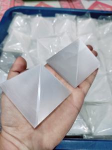 Selenita-Pirámide de cristal, piedra Natural de selenita, ágata, pirámide de piedras preciosas curativas de Reiki, venta al por mayor - Product Image 3