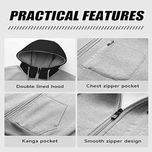 เสื้อสเวตเตอร์คอตตอนมีฮู้ดสไตล์สตรีทเสื้อสเวตเชิ้ตคอกลมมีฮู้ดออกแบบใหม่พิมพ์ลายพัฟ - Product Image 5