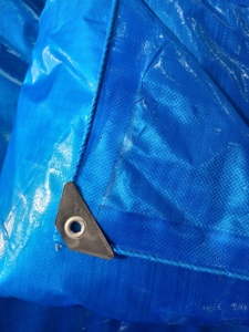 Meilleur prix sur Taille Personnalisée Bleu PE Bâche Maille Tissu Imperméable Œillet-Équipé pour une Utilisation Extérieure Polyvalente Style Uni - Product Image 6