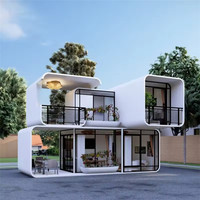 Cabine Solaire Modulaire Empilable à Double Étage de 80 pieds (40x20 pieds) – Maison Capsule Préfabriquée Multi-étages
