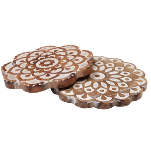 Posavasos Personalizados para Bebidas, Posavasos Cuadrados de Nogal, Posavasos Creativos para Restaurante y Cocina, Salvamanteles, Posavasos Más Vendidos - Product Image 6