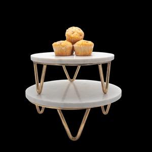 Base para Pastel de Mármol Blanco para el Hogar, Cocina, Servir Postres Diarios, Comidas Familiares y Recepciones Informales, Venta al por Mayor desde India - Product Image 1