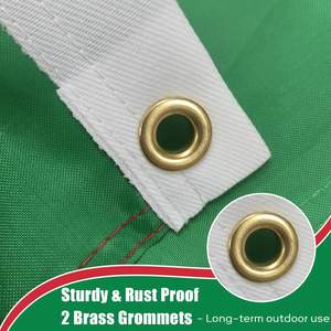 Drapeau italien 12x18 pouces, petit drapeau national italien pour bateau, couleurs vives, drapeau d'Italie avec 2 œillets en laiton, polyester imperméable - Product Image 3