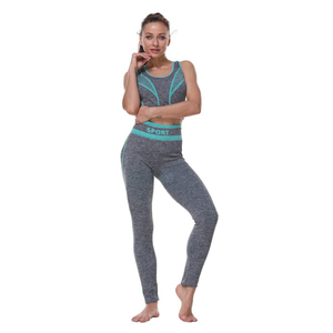 Conjunto de Yoga para Mujer de Alta Calidad, Sin Costuras, Transpirable, en Oferta, Hecho de Spandex y Nailon, Conjunto de 2 Piezas - Product Image 5