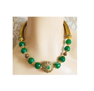 Fabricant et exportateur de bijoux de mode Collier de perles de résine époxy Échantillon gratuit Collier de fête en résine pour femmes et filles Utilisation de fête - Product Image 1