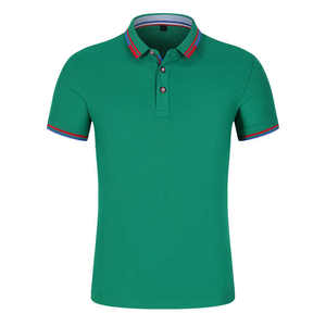 Vente en gros de marque de haute qualité 100% coton polo décontracté personnalisé broderie Logo affaires décontracté bureau polo pour hommes - Product Image 3