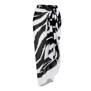 2025 européen américain femmes une <span class=keywords><strong>pièce</strong></span> taille haute <span class=keywords><strong>Bandeau</strong></span> <span class=keywords><strong>maillot</strong></span> <span class=keywords><strong>de</strong></span> <span class=keywords><strong>bain</strong></span> une épaule volants mince longue jupe à la main rayé - Product Image 3