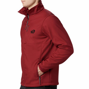 Veste Softshell pour hommes confortable à la mode col montant saison d'hiver en nylon polyester pour adultes - Product Image 4