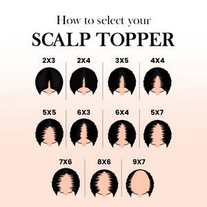 Extensions de cheveux Scalp Topper pour femmes, base en soie et 100% cheveux humains - Product Image 5
