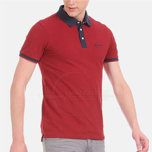 T-shirt polo de couleur personnalisée pour hommes Vêtements d'été grande taille en coton/fibre de bambou pour adultes - Product Image 3