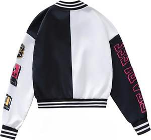 Veste universitaire brodée en chenille personnalisée de qualité supérieure pour homme Bomber en cuir de haute qualité pour hommes vestes universitaires de baseball - Product Image 6