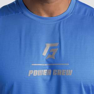 Camisetas sin mangas para hombre con efecto lifting en azul eléctrico - Product Image 4