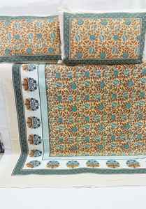 ชุดผ้าพันคอผ้าฝ้าย100% สั่งทำลายดอกไม้พิมพ์บนฐานผ้าพีชมีหลายขนาดให้เลือก - Product Image 6