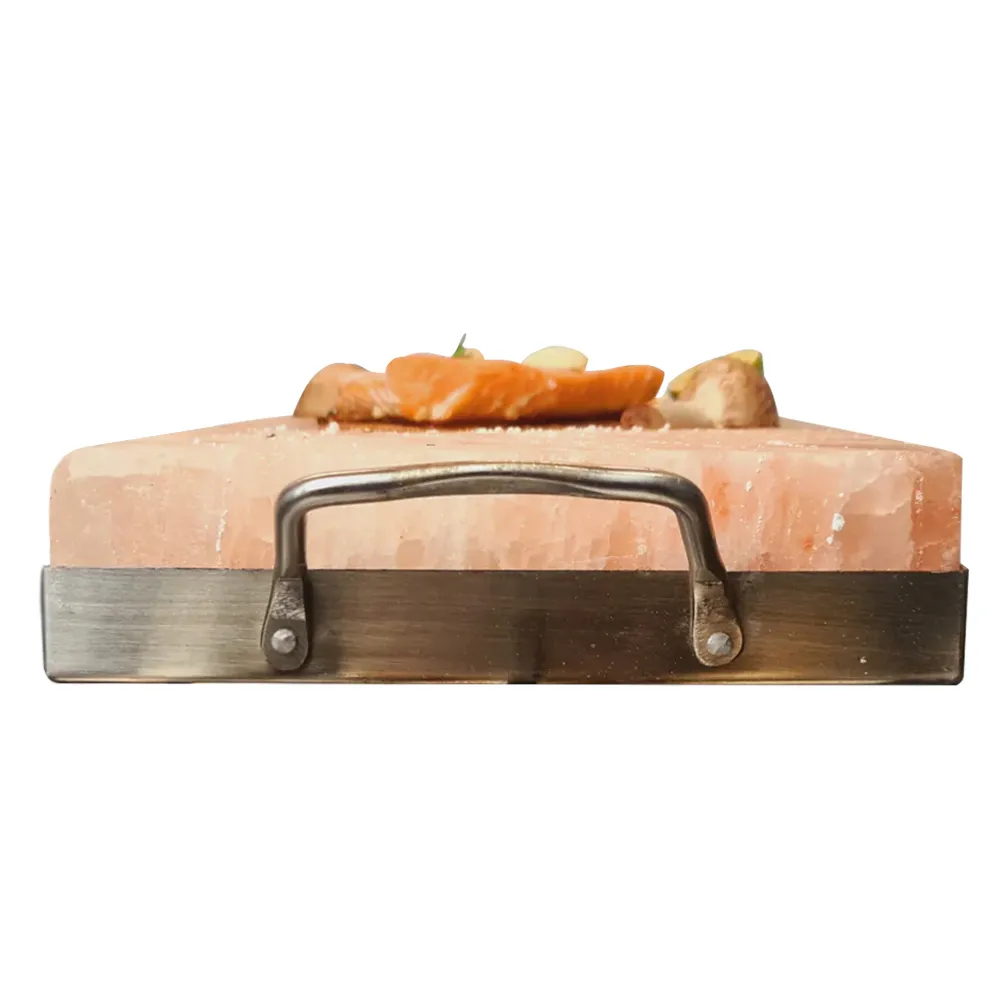 Dalles de cuisson au sel naturel de l'Himalaya sculptées à la main Nouvelle arrivée Bloc de dalles de cuisson pour grillades pour la cuisine logo personnalisé oem