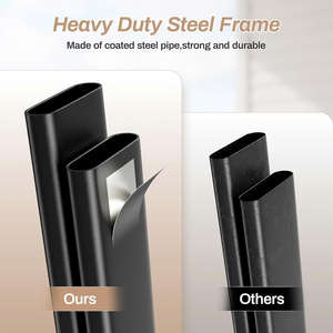 Chaise de salle à manger d'extérieur moderne, cadre en acier, maille respirante, légère, écologique, confortable pour jardin, balcon, appartement - Product Image 3