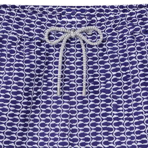 Shorts de Baño Reciclados para Hombre, Diseño de Escamas de Pescado Azul, Secado Rápido, con Cintura Elástica, Cordón y Bolsillos - Product Image 3
