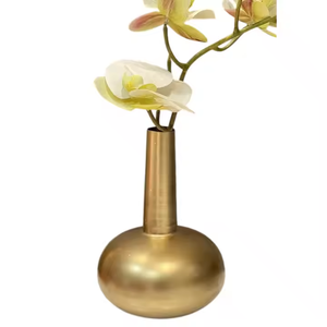 Gold Metal Hammered Modern Wedding Flower Vase Luxurious Eco-Friendly Home <b>Tabletop</b> Decor by Decor Impex - Product Image 2