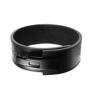 2026 Fitness Custom Logo Cowhide Best Weightlifting <b>Belt</b> Buckle Lever Professional Protection Wear-Resistant Design Men / Women - Product Image 3