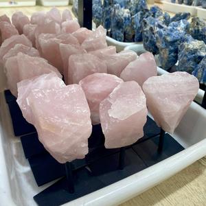Handcrafted Small Raw Rose <b>Quartz</b> Stand Other Crystal Crafts <b>Product</b> - Product Image 2