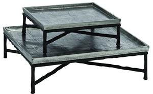 Plateau de service de luxe en métal doré avec supports au design moderne utilisé comme table de maison Plateau de rangement décoratif en aluminium pour les aliments - Product Image 6