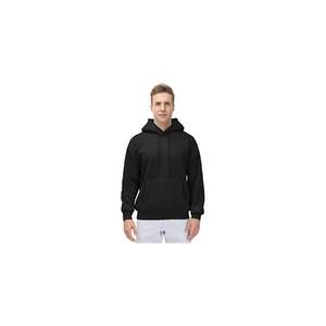 เสื้อมีฮู้ดแบบสวมหัวผ้าฟลีซเนื้อนุ่มพิเศษสำหรับผู้ชายเสื้อกันหนาวปักลวดลายสีพื้นมีกระเป๋าทรงหลวมใส่ในฤดูหนาว100% - Product Image 2