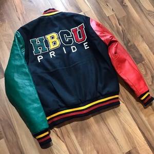 Veste longue universitaire en toile de haute qualité pour hommes, logo personnalisé, patchs de broderie sur pied, Streetwear, manteau de baseball Letterman, manteau de baseball, hiver, OEM - Product Image 4