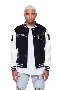 Chaqueta Universitaria con Logotipo Personalizado, Cuello Alto, Edición Deportiva de Invierno, Diseño de Logotipo Frontal - Product Image 6