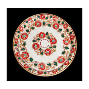 VAISHNAVI ARTISANAT GATEWAY-Plaque de marbre peinte à l'or du Rajasthan, modèle artisanal en pierre de qualité supérieure, modèle 670009798 pour la décoration intérieure - Product Image 1