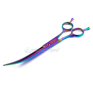 Ciseaux de précision pour la coupe de cheveux, titane arc-en-ciel, salon, ciseaux à cheveux en titane arc-en-ciel pour barbiers et stylistes - Product Image 2