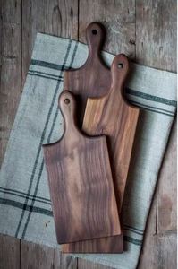 Planches à découper en bois massif d'acacia pour cuisine Planche à fromage avec poignée - Product Image 2