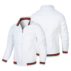 Men's Winter Casual High Street Lightweight Waterproof Breathable Windbreaker Bomber <b>Jacket</b> Stand Collar Custom Plus Size Canvas - Product Image 1